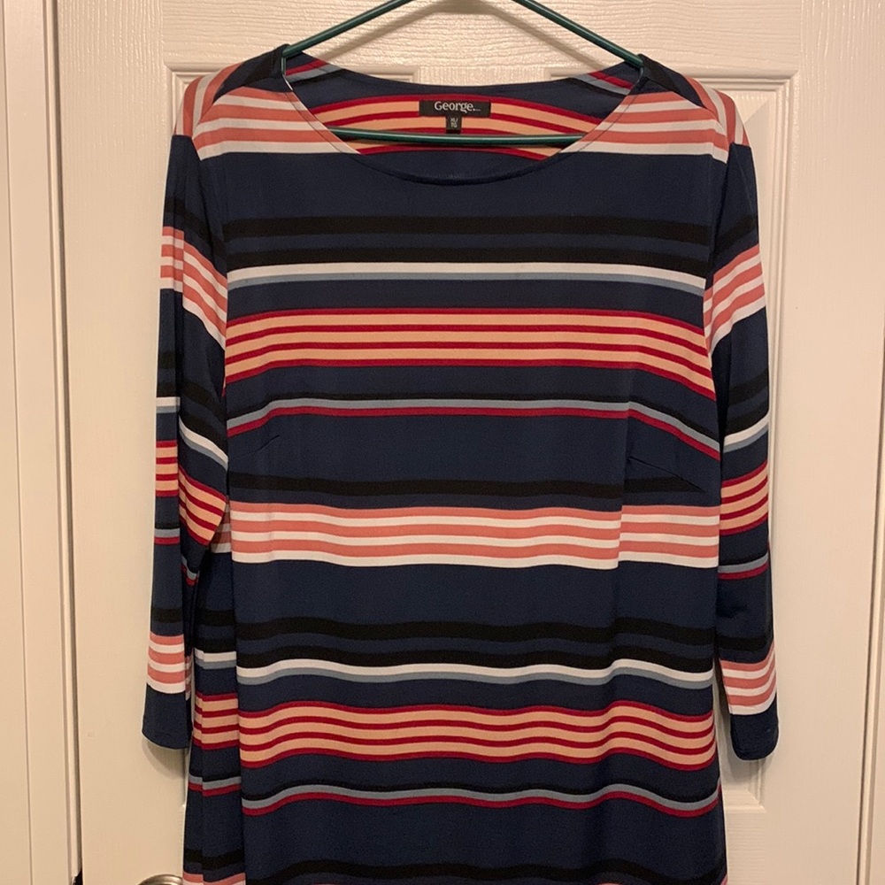 George Navy Striped Dress